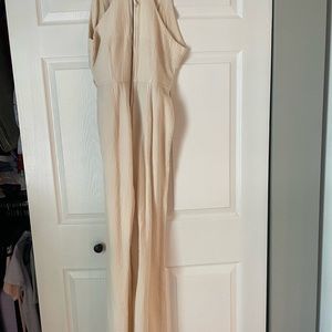 Anthropologie Cream Jumpsuit